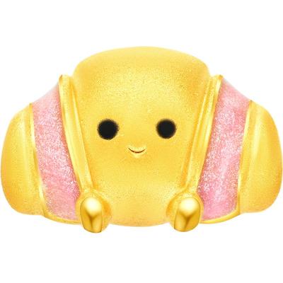 周大福SOINLOVE黄金可颂转运珠