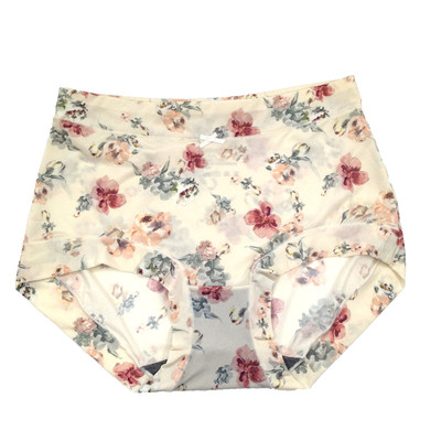 彩田冰丝女抗菌印花大码