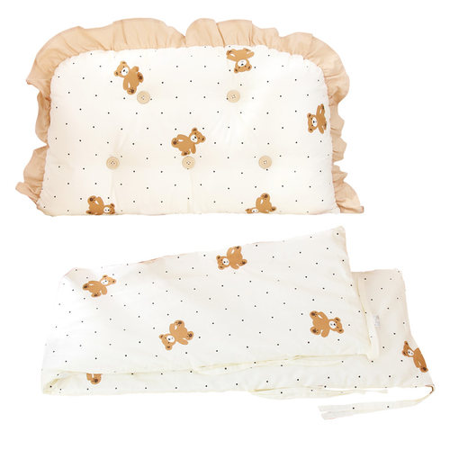 婴儿床床围栏软包防撞a类纯棉加高防摔四件套五件套拼接床围挡布