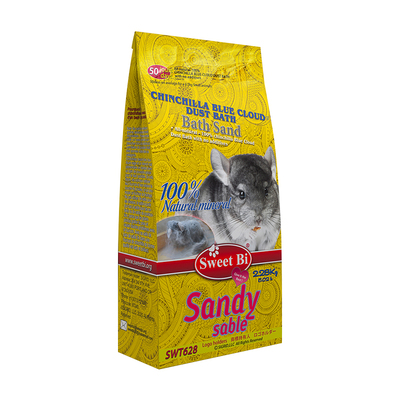 SweetBi法国碧甜 蓝色云雾白色云雾 蓝云白云 龙猫专用火山灰浴沙