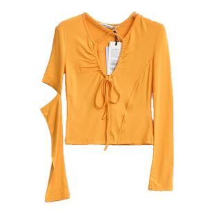 ANDERSSON BELL 潮流都市女士抽绳镂空T恤上衣银泰百货 301596