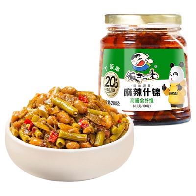 饭扫光280g麻辣什锦下饭菜酱菜咸菜榨菜拌饭菜四川香辣拌粥调味