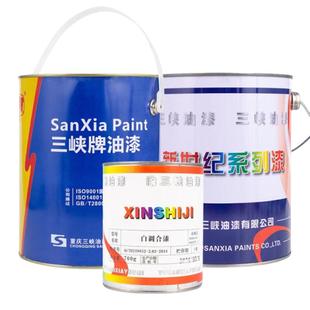 三峡油漆醇酸调和漆铁门栏杆防锈漆耐用户外防腐木器漆金属油性漆