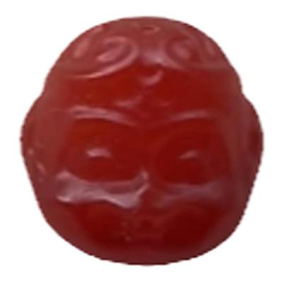 原矿100%南红悟空天地孔隔珠腰珠