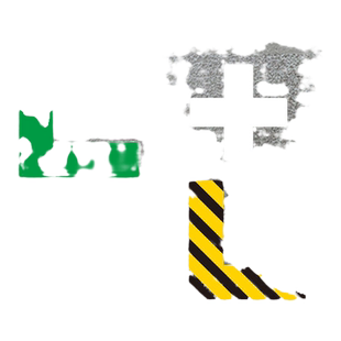 L型定位贴5s桌面地面磨砂标识贴十型T型一型四角定位6s车间厂房区域四角定位定置标识管理物品定位贴耐磨定制