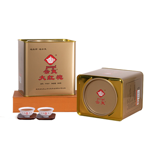 云夷大红袍YY837武夷岩茶原产地传统足火闽北乌龙茶500g铁罐装