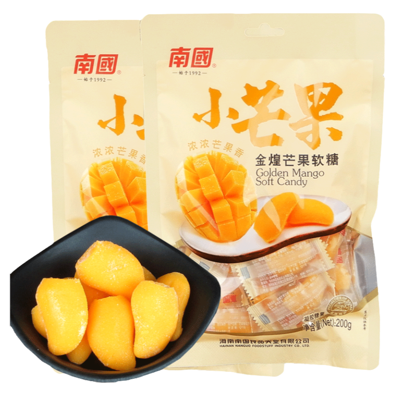 南国食品200g金煌软糖巴厘芒果