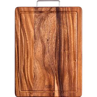 lcliving泰国进口相思木带提手防霉抗菌无漆无蜡实木菜板挂式砧板