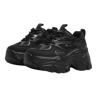 F21黑色老爹鞋女2025新款冬季