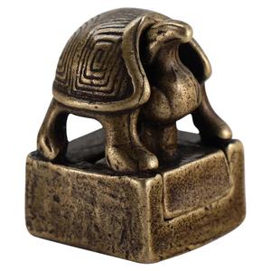 老货收藏黄铜子母高档茶宠摆件