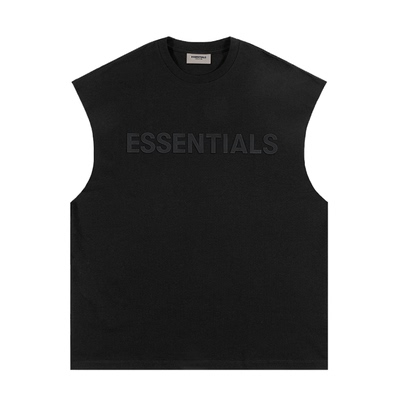 压胶essentials背心男宽松夏季