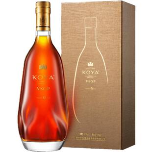 张裕可雅白兰地VSOP桶藏6年40度700ml葡萄蒸馏酒单支礼盒装