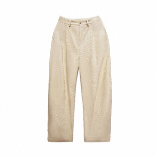 陈小满原创设计复古灯芯绒直筒阔腿裤女2026春季新款气质百搭裤子