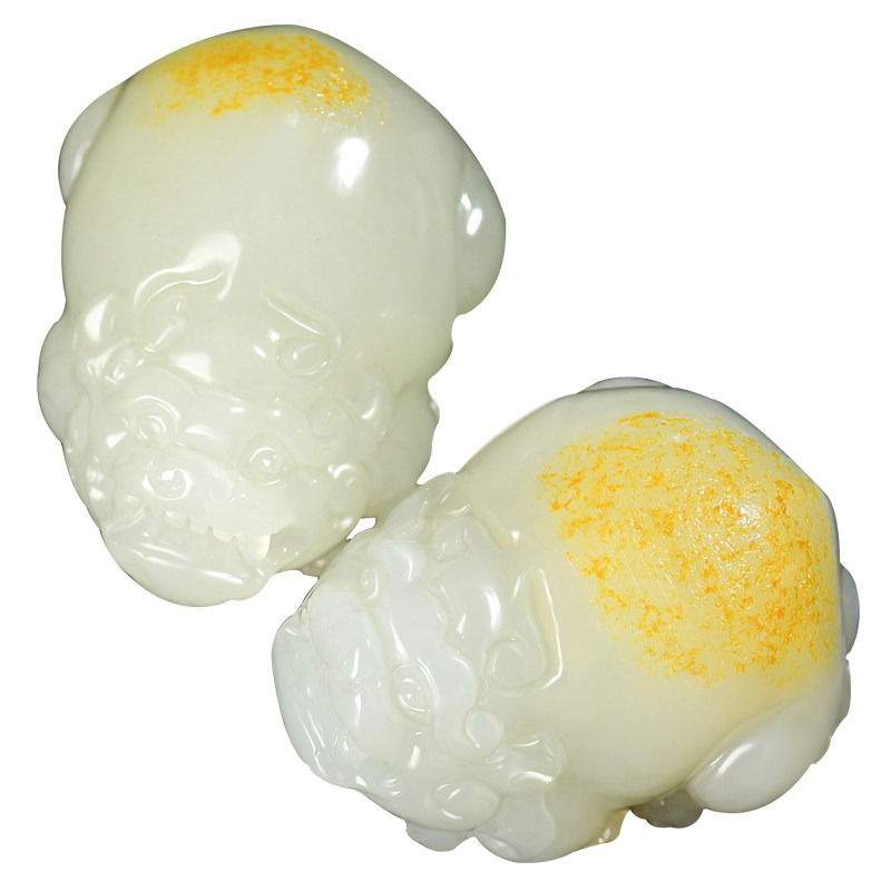 新疆和田玉籽料原皮貔貅吊坠挂件男玉石皮休玉坠项链女玉器手玩件