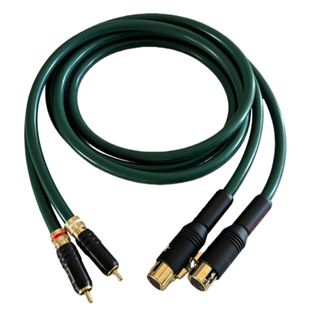 古河220发烧莲花转卡侬音频线单晶铜RCA转XLR平衡线调音台接功放