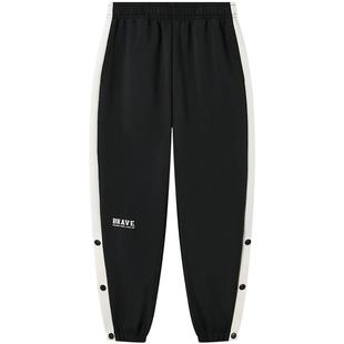 361°童装男童运动针织长裤2026春季新款中大童排扣保暖休闲裤子