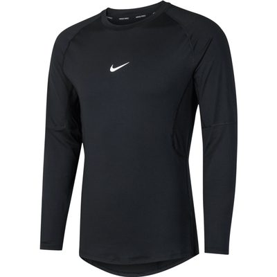 优购nike耐克男子DRI-FIT训练上衣紧身长袖运动T恤FB7920-010