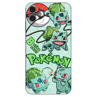 原创设计妙蛙种子宝可梦彩铅适用iPhone16硅胶小米13/12/14苹果15玻璃手机壳华为荣耀OPPOVIVO安卓防摔保护壳