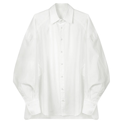 CIZZLEMORE 设计感防晒衬衫外套女白色长袖上衣薄款外搭宽松衬衣