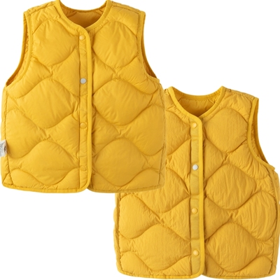 【三防】迷你巴拉巴拉儿童轻薄羽绒服背心冬季宝宝两面穿羽绒马甲