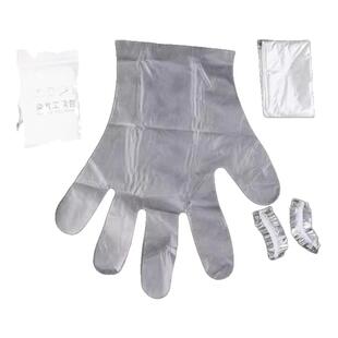 加厚一次性染发套装工具包四件套围布披肩浴帽手套理发烫发焗油包