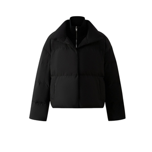 【蓄热90%鹅绒】PRICH时尚针织立领保暖羽绒服冬季新品短款女