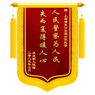 锦旗定制定做感谢医生送内科急诊外科门诊发热高档创意赠大夫医师主任胸痛中心康复疗养旌旗订做服务