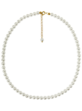 NININA法式正圆延长链珍珠项链