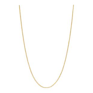 周生生18K黄色黄金项链时尚气质简约盒仔链k金素链94226N