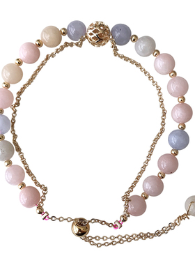 天然水晶手链女学生双圈时尚甜美