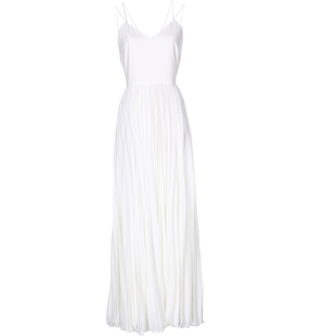 绝美超仙沙滩裙高级感飘逸海边度假仙女露背连衣裙独特漂亮掐腰裙