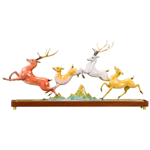 鹿铜摆件送公司领导老板办公室升迁店铺酒店前台开业乔迁新居礼品