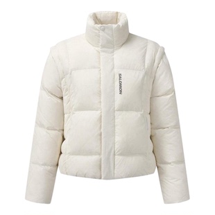 代购SALOMON萨洛蒙女士羽绒服保暖防风轻便轻量羽绒服立领长袖