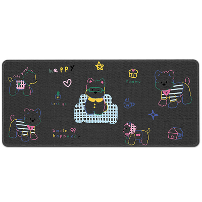 彩虹小狗鼠标垫女生高颜值办公