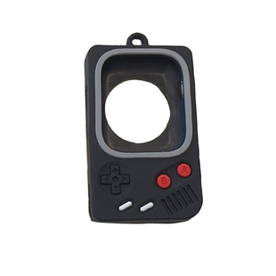 壳里斯iwatch表壳S11卡比游戏机硅胶软壳防摔抗震保护壳挂绳挂脖S10新款s9适用SE苹果Applewatch手表S8高级感