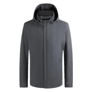 【轻暖鹅绒服】雅戈尔官方25秋冬新品保暖男士商务短款可脱帽外套