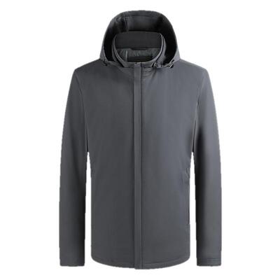 雅戈尔商务立领可脱帽短款羽绒服