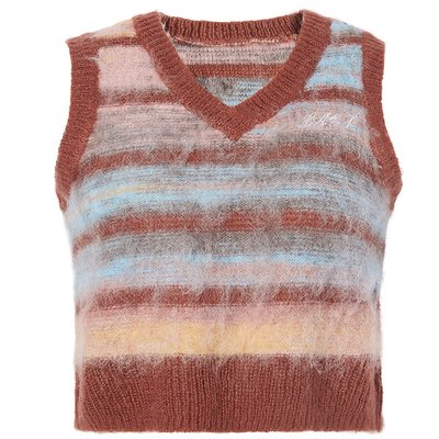 LACRAWFISH渐变马海毛上衣