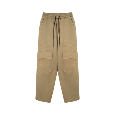 LUNA“缪神裤”1.6w卡其色大口袋抽绳工装裤