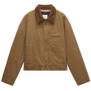 [新品]奚梦瑶同款|欧时力牛仔外套26秋复古巴恩风可拆卸棉服