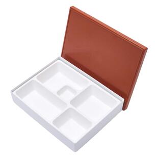 耐高温禾牌日式便当盒 商务套餐盒 五格快餐盒 工作餐餐盒 食盒