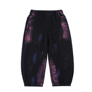 男童牛仔裤加绒加厚中大童2025新款儿童长裤宽松潮酷男孩秋冬裤子