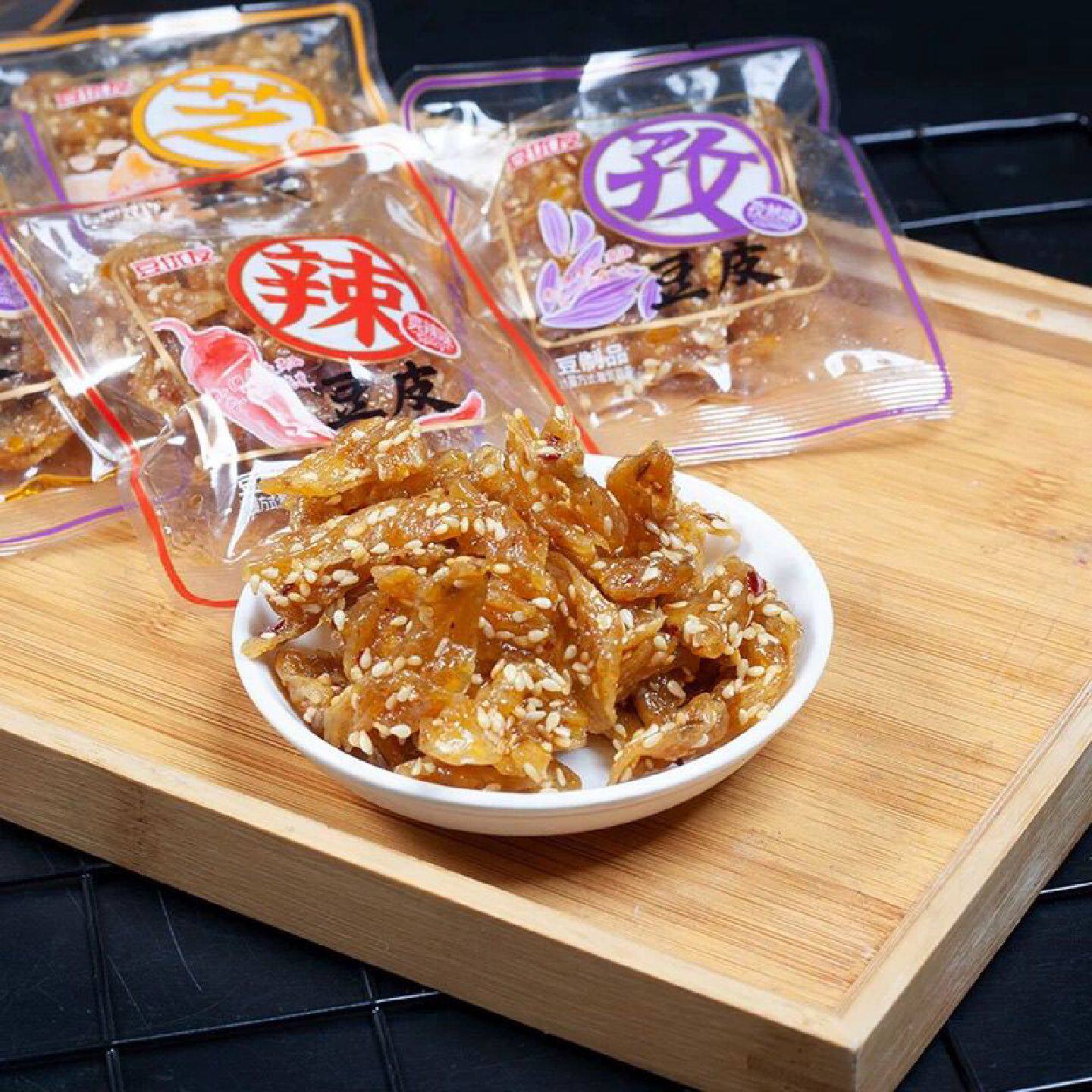 豆优友豆皮爽辣芝麻宿舍囤货辣条散称豆腐干素肉儿时怀旧豆皮甜辣