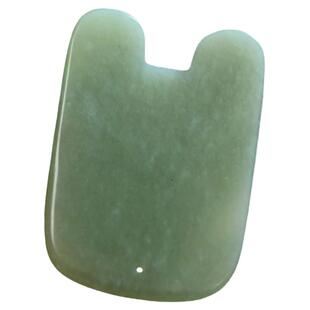 牧雅轩脸部天然岫玉面部刮痧弯板小号身体直板精油超薄玉石刮痧板