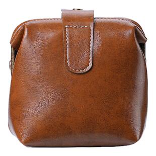 手工油蜡皮质文玩手串收纳包复古文玩核桃手拿大容量便携式首饰盒