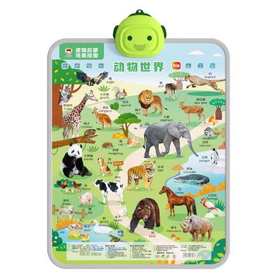 小儒童逻辑挂图有声早教点读认知