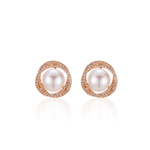 大珍珠耳饰女纯银耳环银耳钉2025年新款爆款轻奢高级感耳夹妈妈款