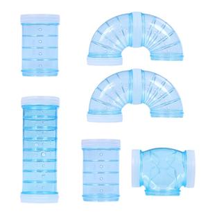 仓鼠管道金丝熊隧道外接透明通道连接管拼接爬行管道跑道躲避迷宫