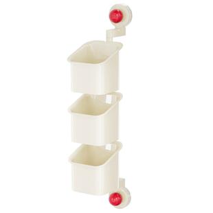 吸盘葱姜蒜收纳盒厨房壁挂式生姜大蒜干辣椒旋转分格置物收纳神器