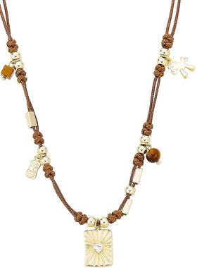 兰诺星芒吊坠皮绳项链女